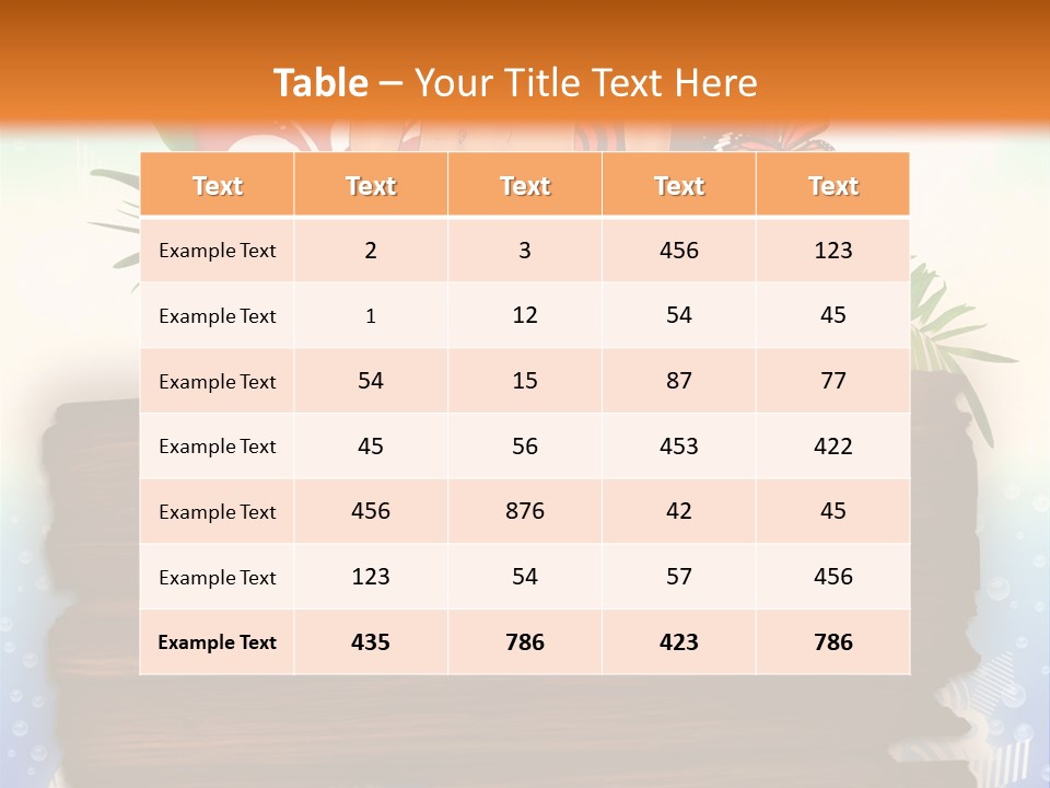 Nature Background Abstract PowerPoint Template
