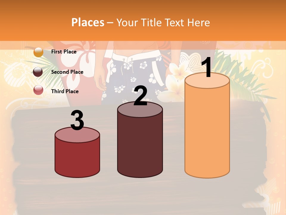 Hand Summer Texture PowerPoint Template