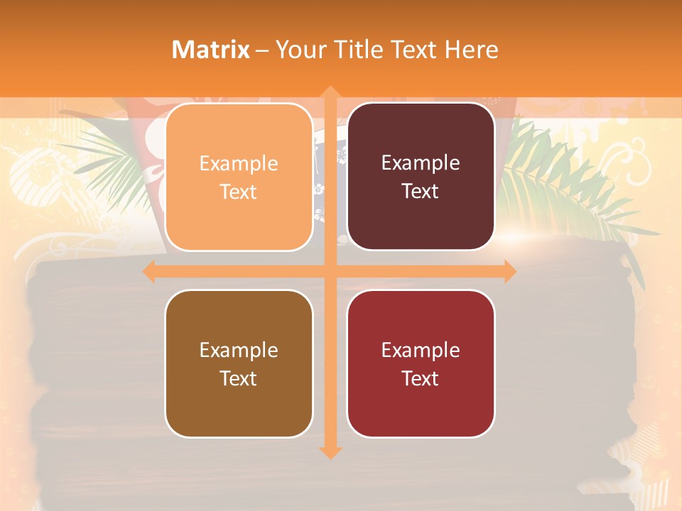 Hand Summer Texture PowerPoint Template