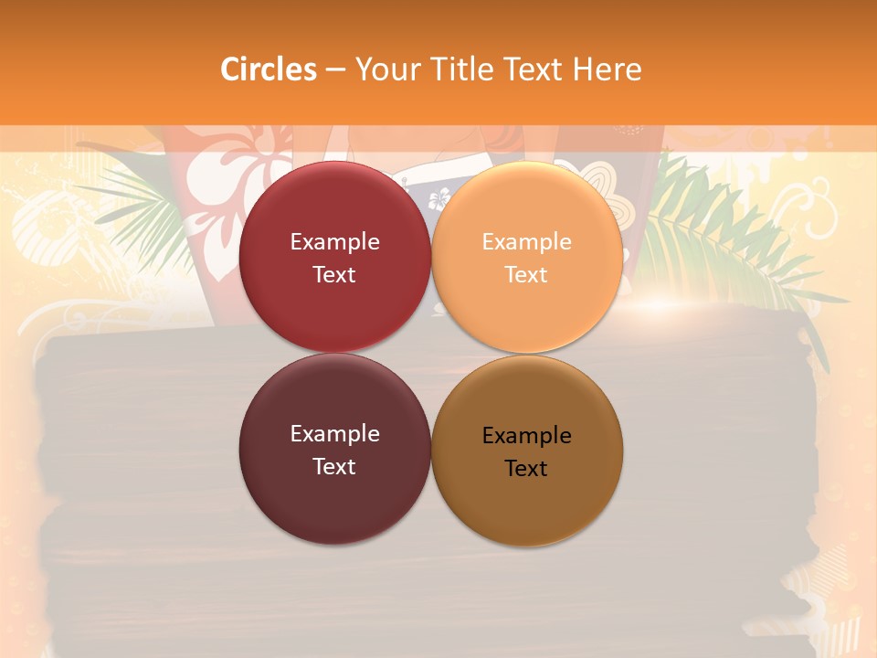 Hand Summer Texture PowerPoint Template