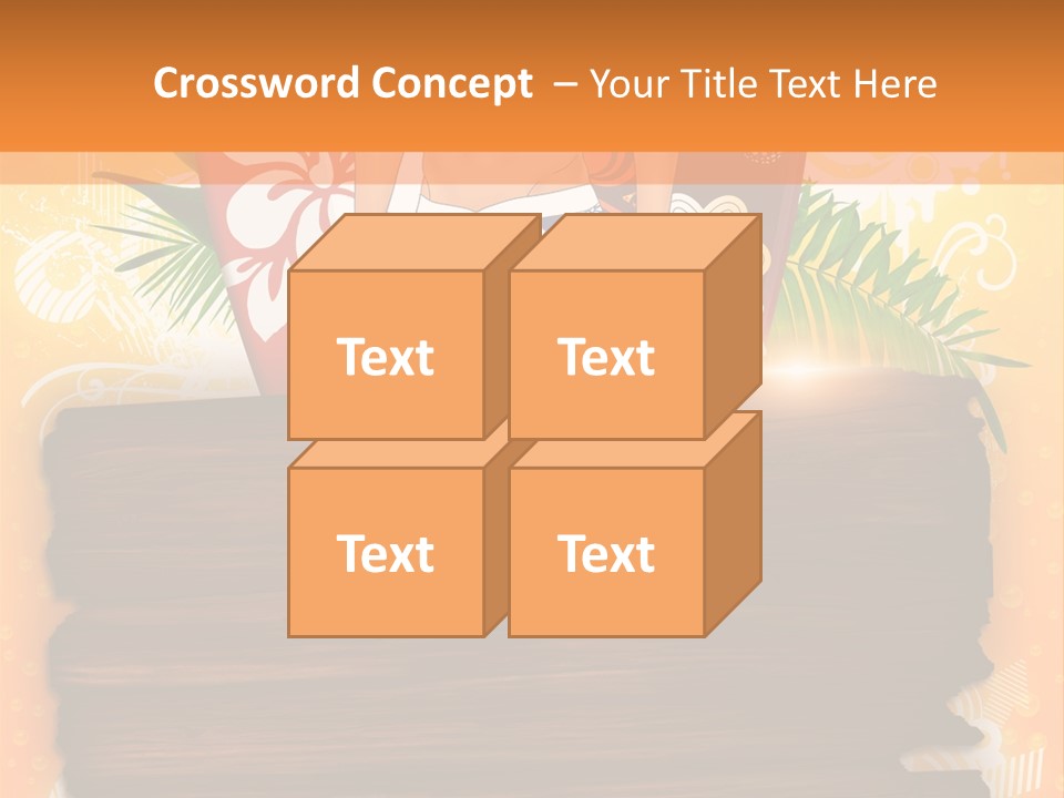 Hand Summer Texture PowerPoint Template