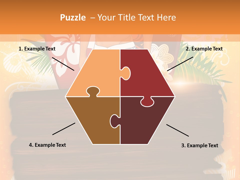 Hand Summer Texture PowerPoint Template