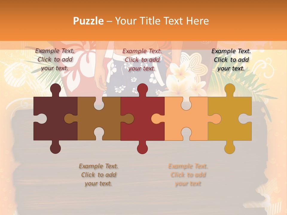 Hand Summer Texture PowerPoint Template