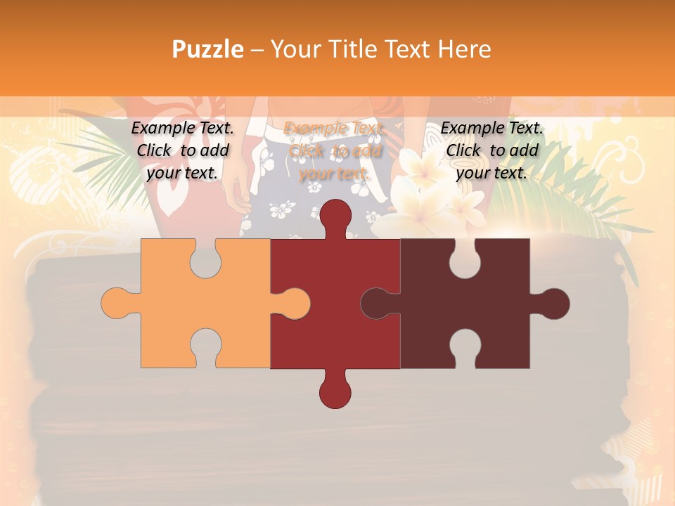 Hand Summer Texture PowerPoint Template