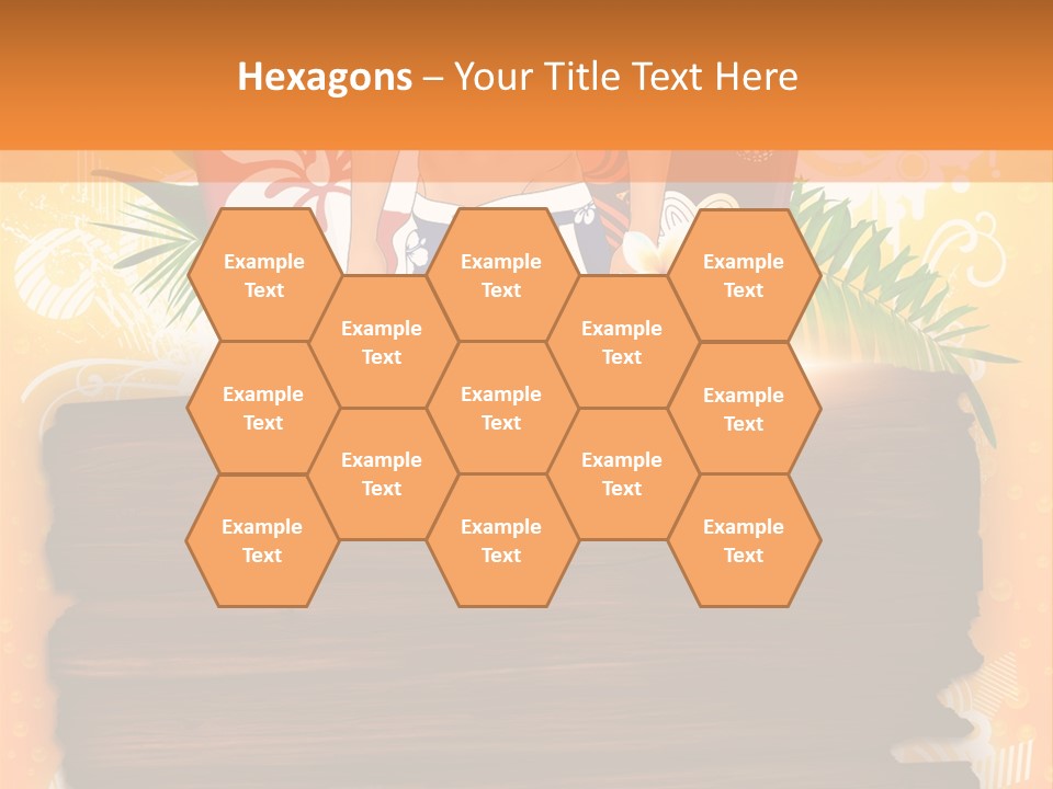 Hand Summer Texture PowerPoint Template