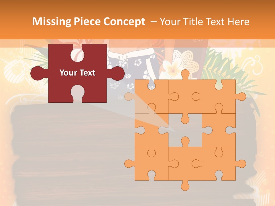 Hand Summer Texture PowerPoint Template