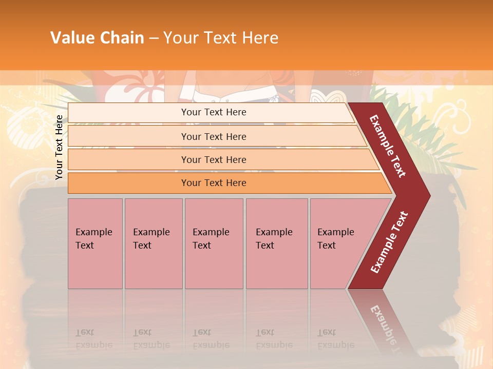 Hand Summer Texture PowerPoint Template