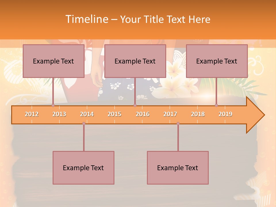 Hand Summer Texture PowerPoint Template