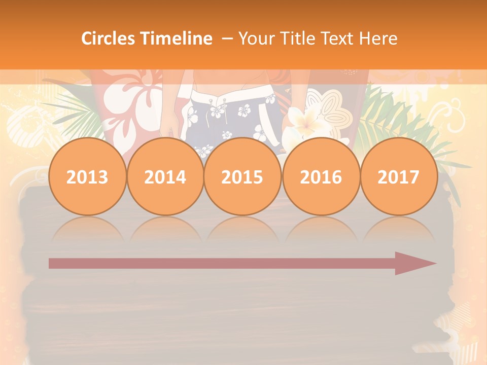 Hand Summer Texture PowerPoint Template