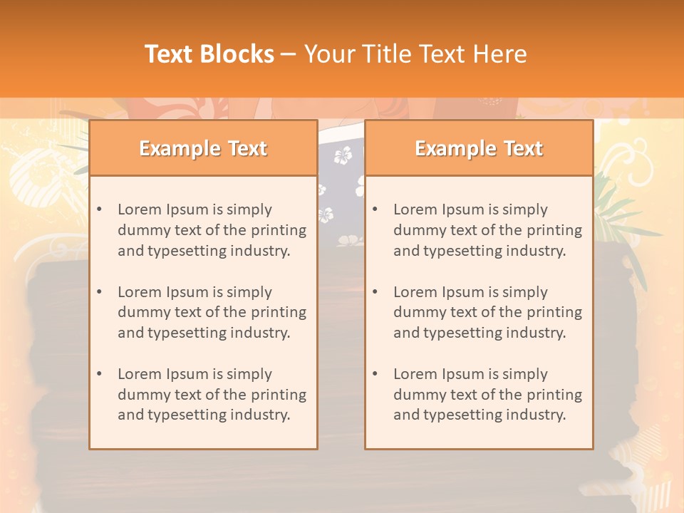 Hand Summer Texture PowerPoint Template