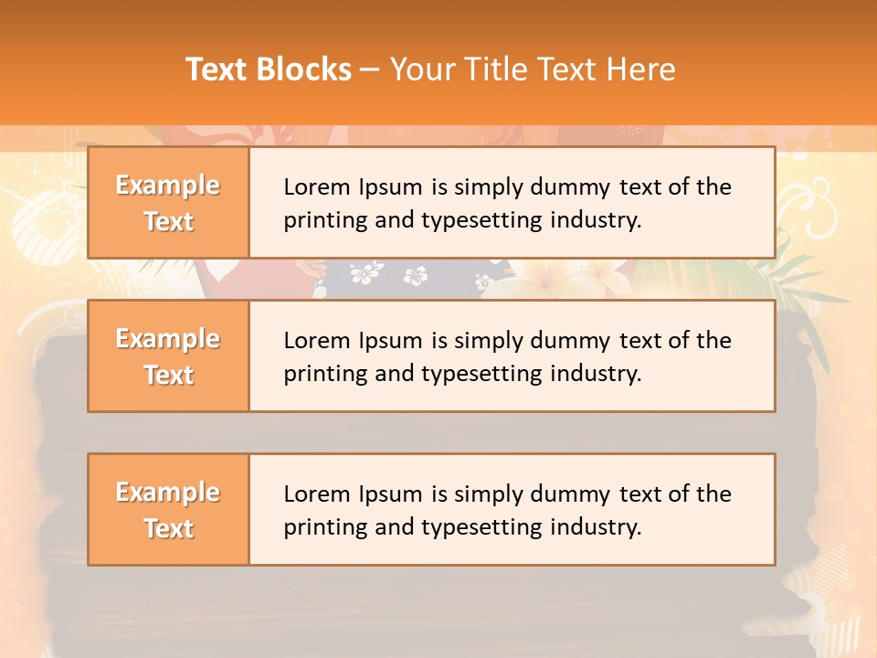 Hand Summer Texture PowerPoint Template