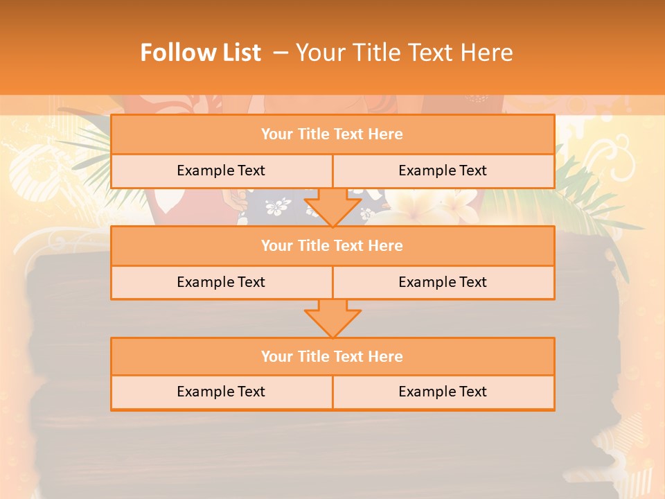 Hand Summer Texture PowerPoint Template