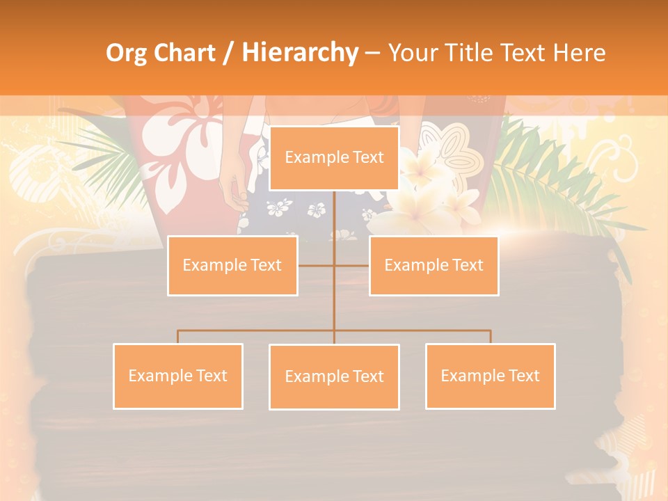 Hand Summer Texture PowerPoint Template