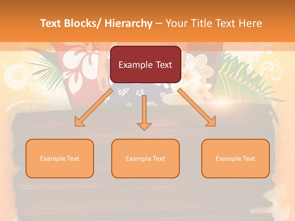 Hand Summer Texture PowerPoint Template
