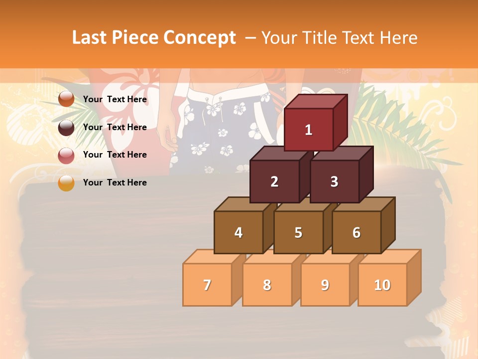 Hand Summer Texture PowerPoint Template