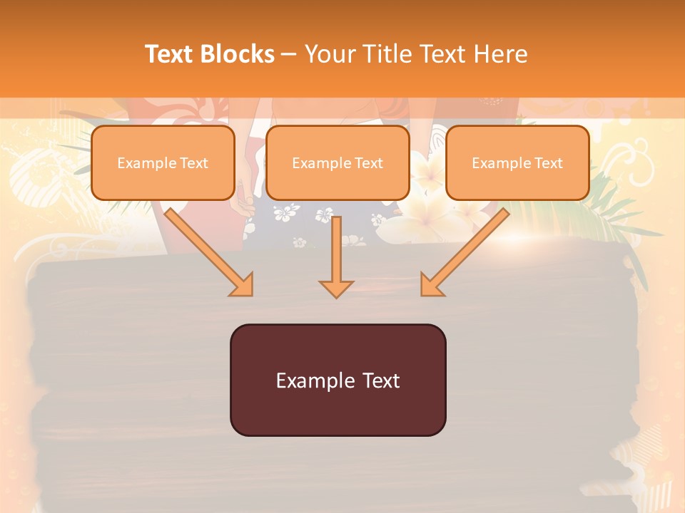 Hand Summer Texture PowerPoint Template