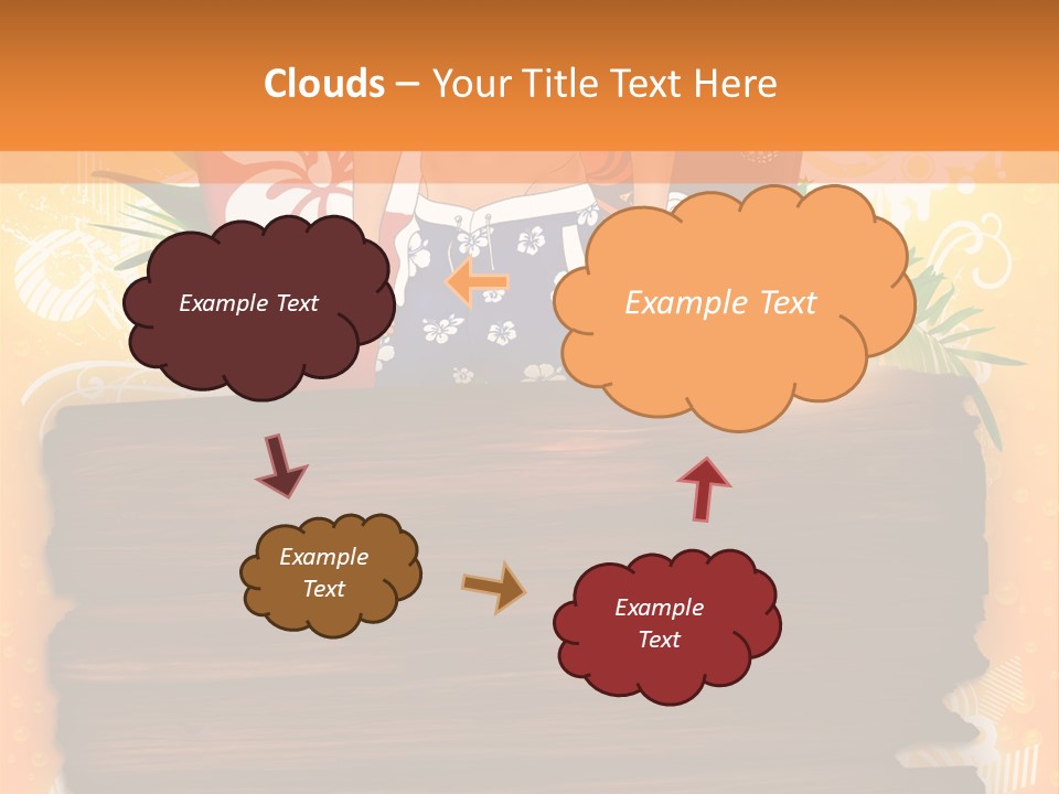 Hand Summer Texture PowerPoint Template