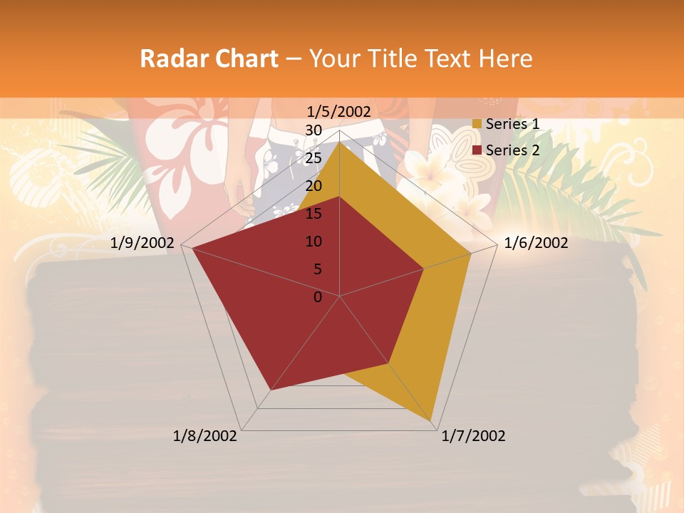 Hand Summer Texture PowerPoint Template