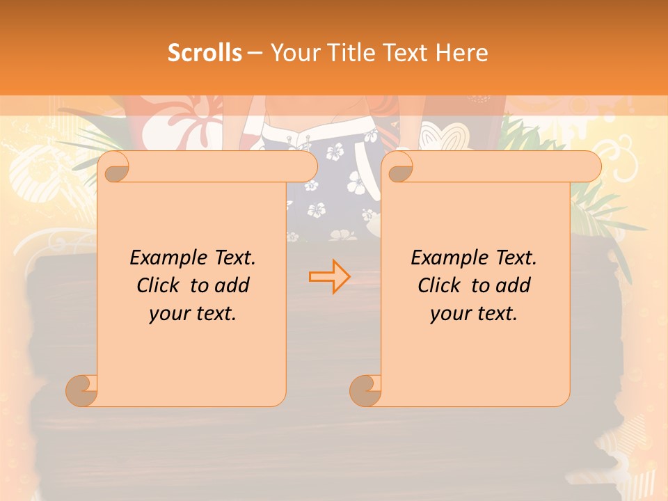 Hand Summer Texture PowerPoint Template