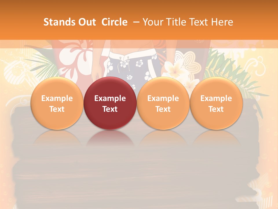 Hand Summer Texture PowerPoint Template