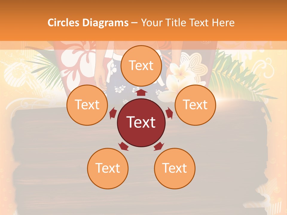 Hand Summer Texture PowerPoint Template