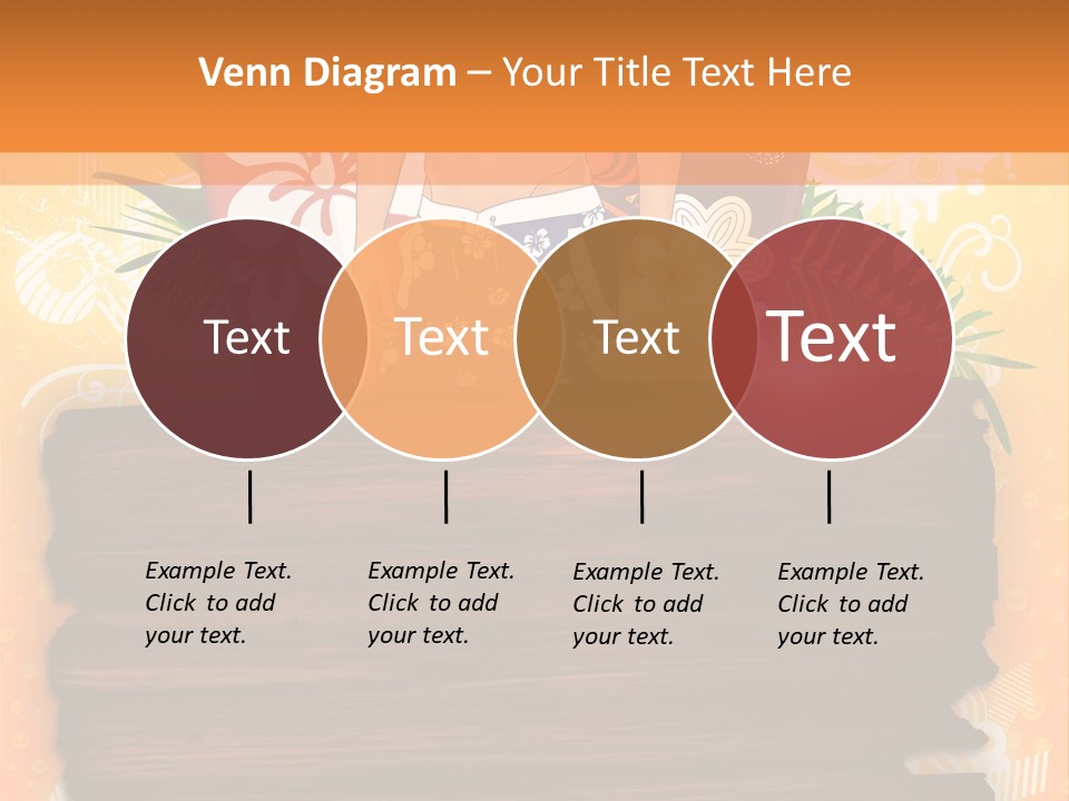 Hand Summer Texture PowerPoint Template
