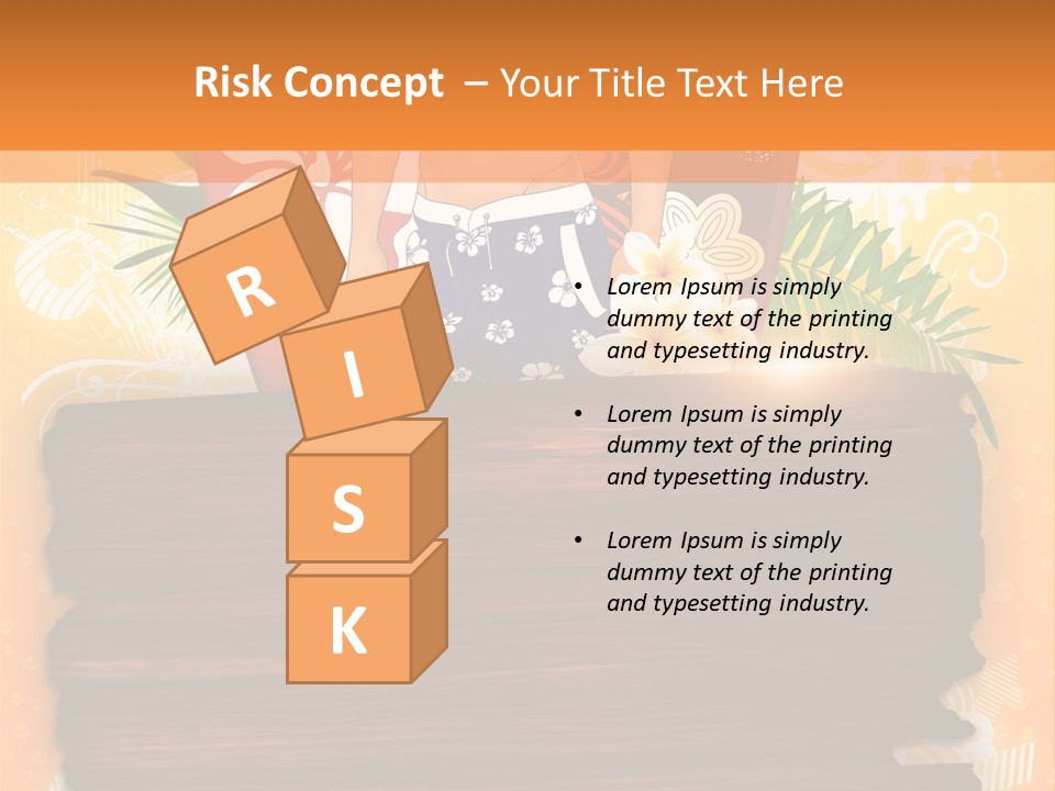 Hand Summer Texture PowerPoint Template