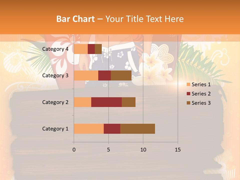 Hand Summer Texture PowerPoint Template