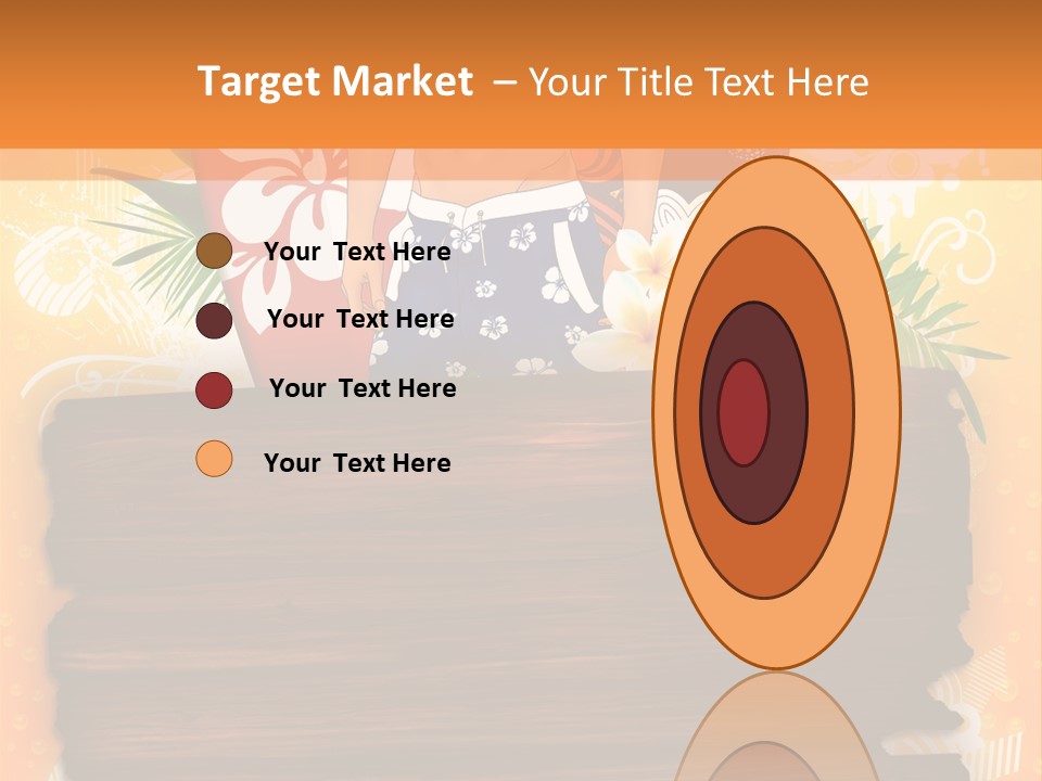 Hand Summer Texture PowerPoint Template