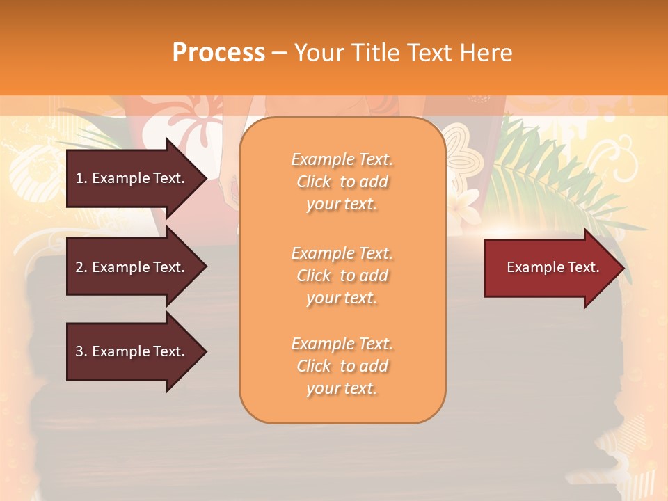 Hand Summer Texture PowerPoint Template