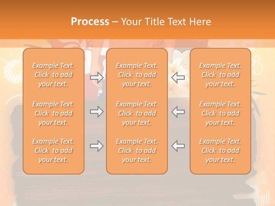 Hand Summer Texture PowerPoint Template