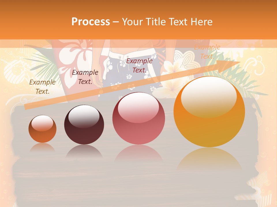 Hand Summer Texture PowerPoint Template