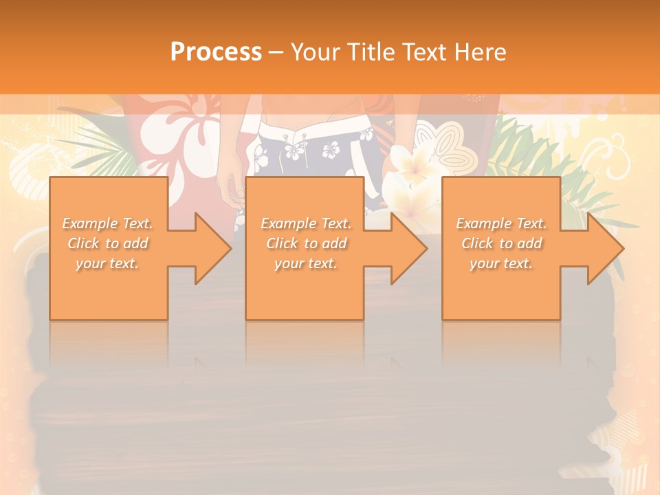 Hand Summer Texture PowerPoint Template