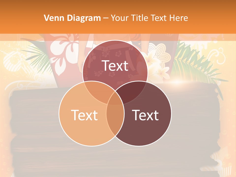 Hand Summer Texture PowerPoint Template