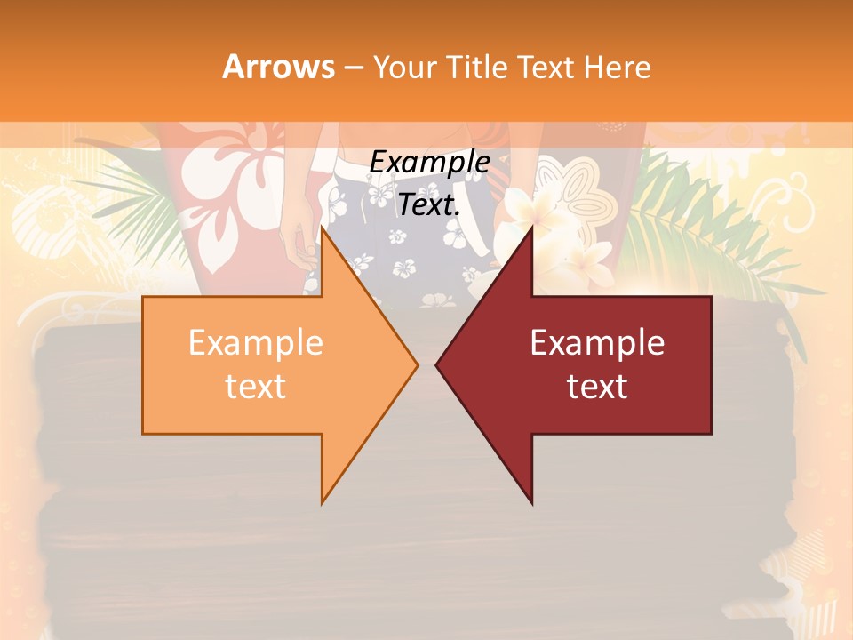 Hand Summer Texture PowerPoint Template