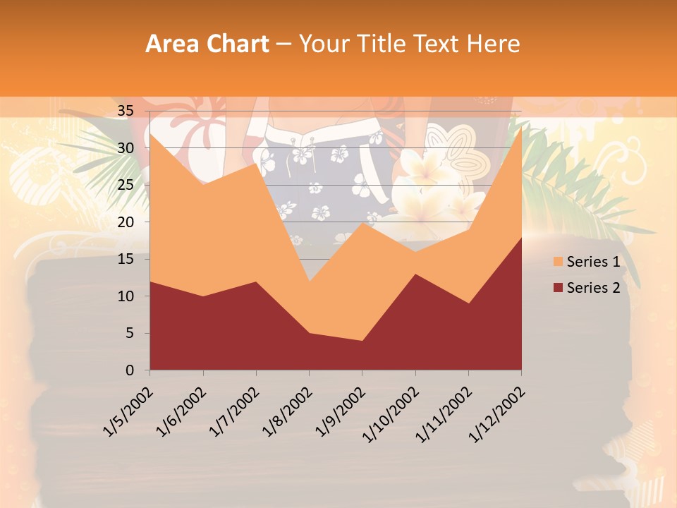 Hand Summer Texture PowerPoint Template