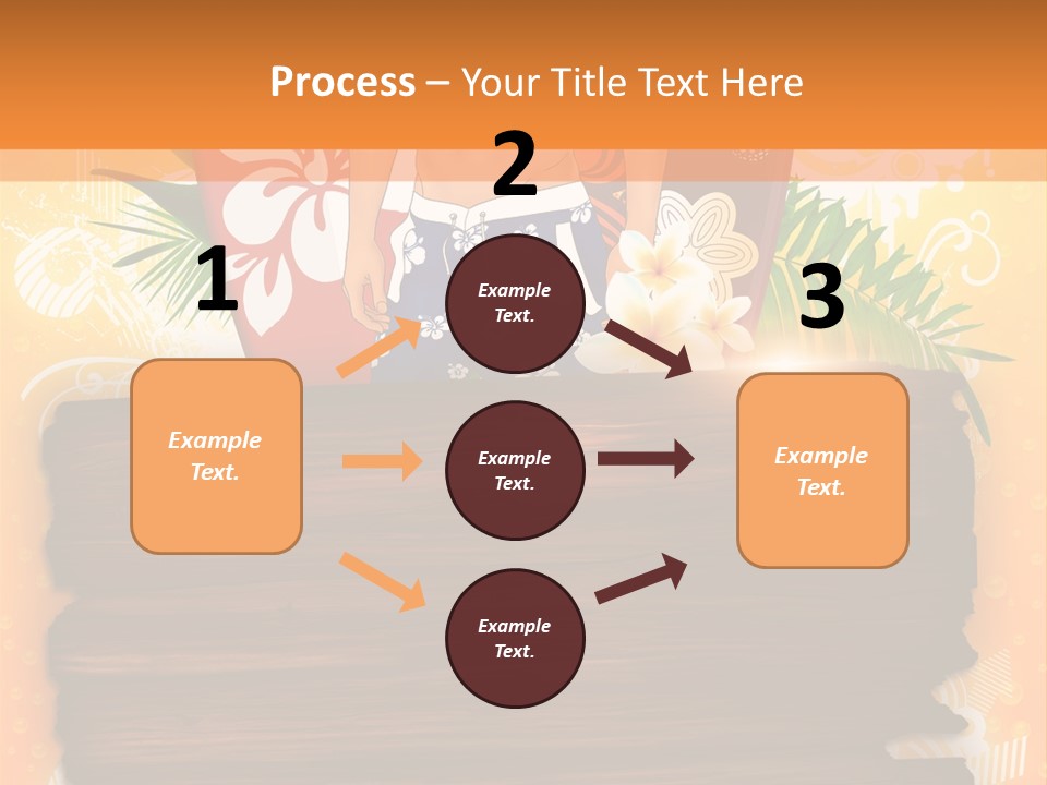 Hand Summer Texture PowerPoint Template