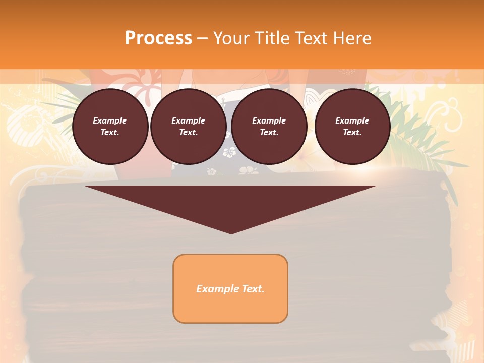 Hand Summer Texture PowerPoint Template