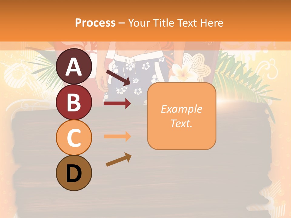 Hand Summer Texture PowerPoint Template