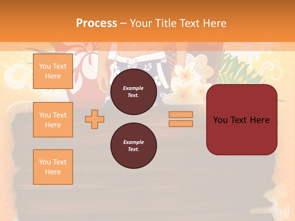 Hand Summer Texture PowerPoint Template
