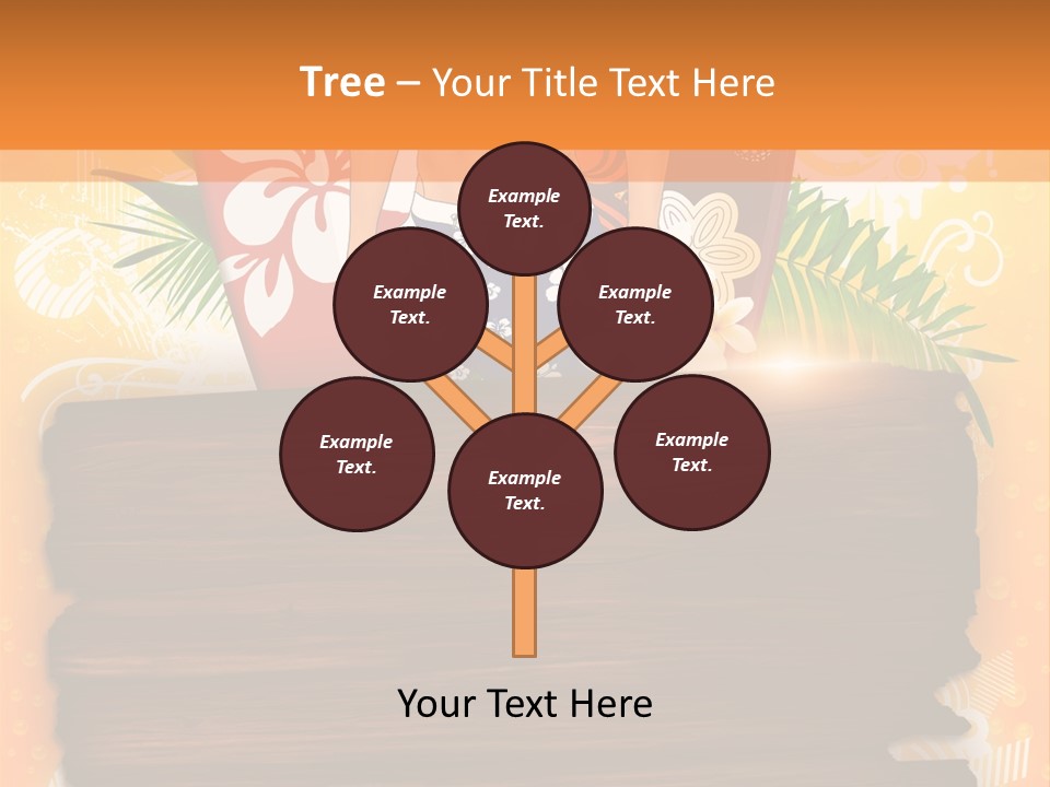 Hand Summer Texture PowerPoint Template