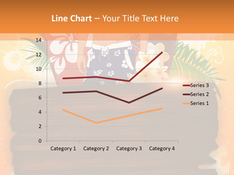 Hand Summer Texture PowerPoint Template