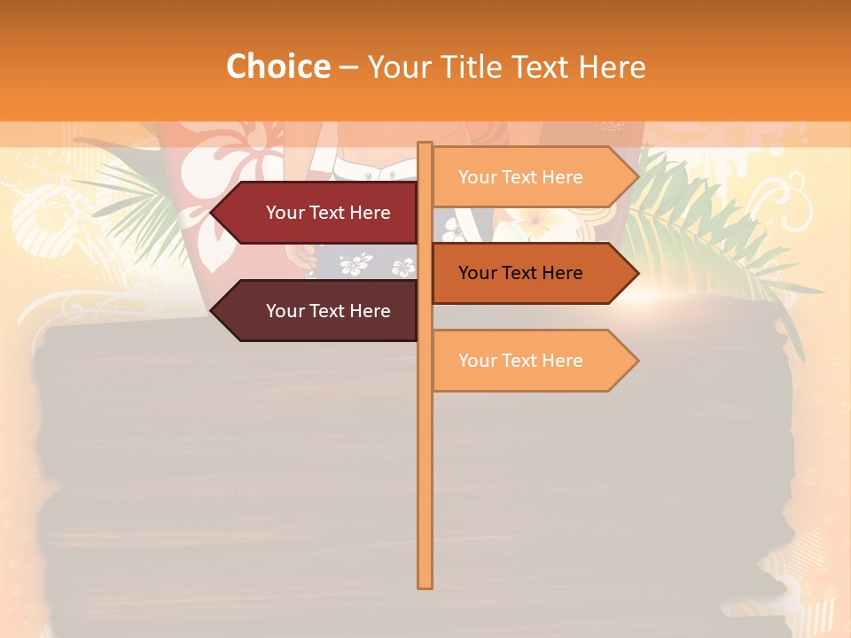 Hand Summer Texture PowerPoint Template