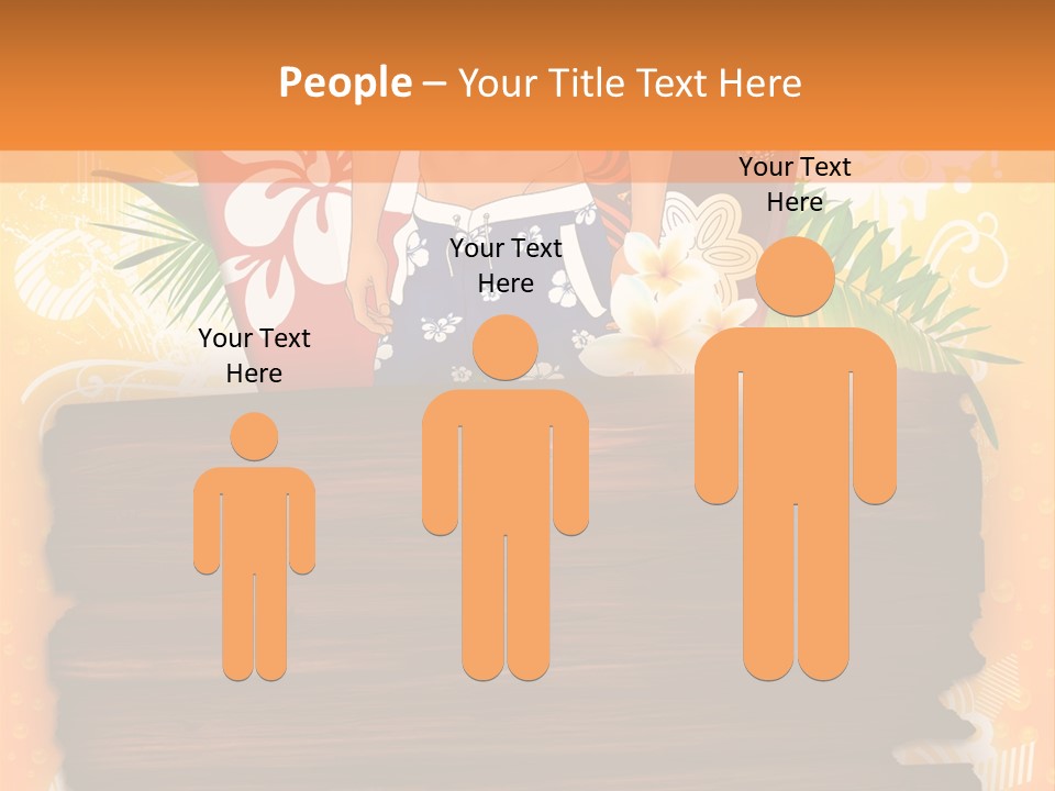 Hand Summer Texture PowerPoint Template