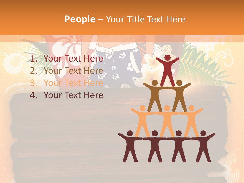 Hand Summer Texture PowerPoint Template