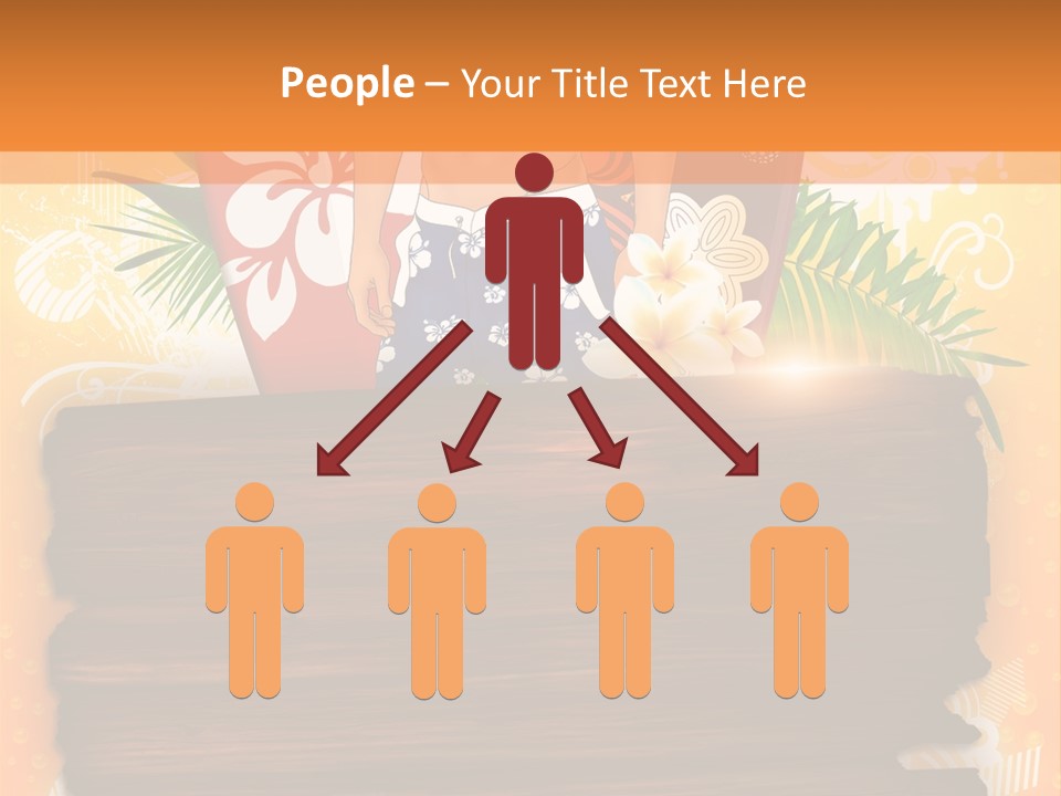 Hand Summer Texture PowerPoint Template