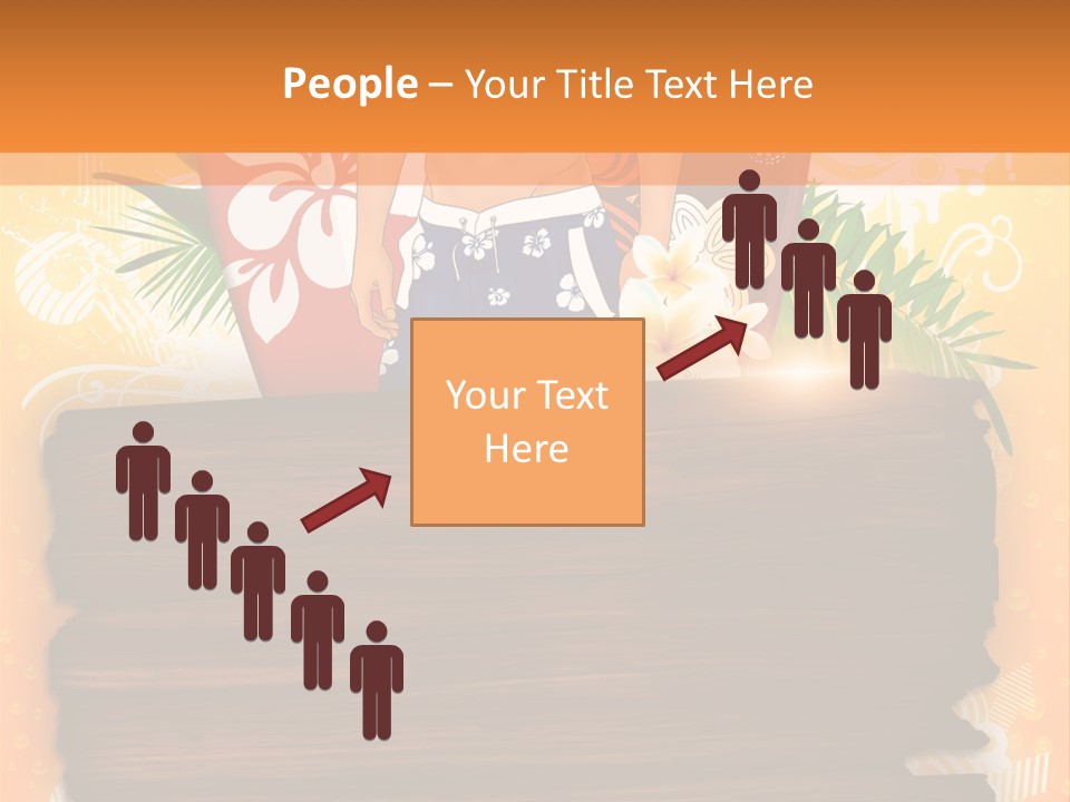 Hand Summer Texture PowerPoint Template