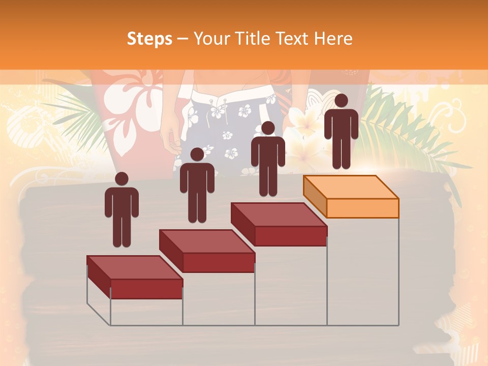 Hand Summer Texture PowerPoint Template