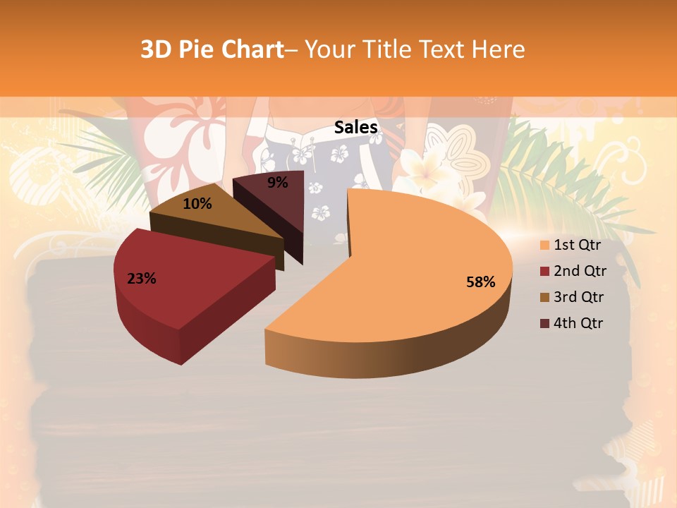 Hand Summer Texture PowerPoint Template