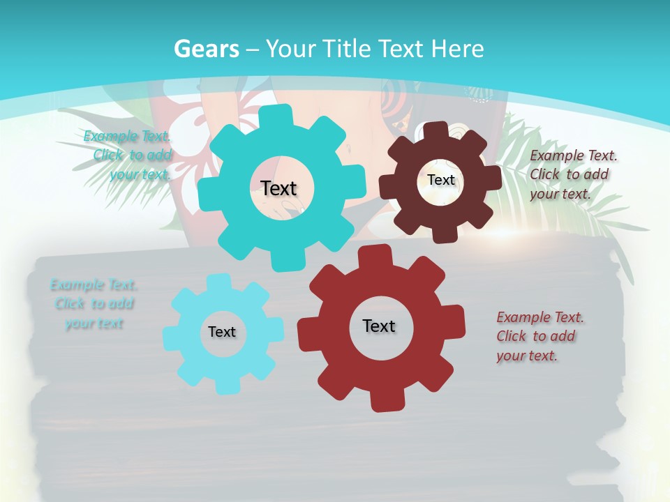 Tree Endless Water PowerPoint Template